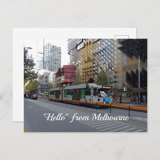 Postcard Melbourne Tram Postkarte (Vorne/Hinten)