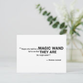 Postcard - "Menschen, die auf einen Zauberstab war Postkarte (Stehend Vorderseite)