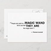 Postcard - "Menschen, die auf einen Zauberstab war Postkarte (Vorne/Hinten)