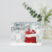Postcard-Merry-Christmas Feiertagspostkarte (Stehend Vorderseite)