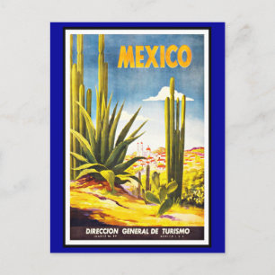 Postcard Mexico Greetings Vintage Postkarte