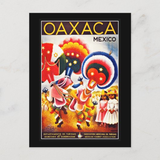 Postcard Mexico Grüße Vintag Postkarte (Vorderseite)