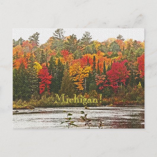POSTCARD/MICHIGAN/VIBRANTE HERBSTFARBEN POSTKARTE (Vorderseite)