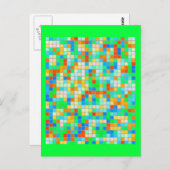 Postcard-Misc/Abstrakt-Mosaike 11 Postkarte (Vorne/Hinten)