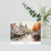 Postcard mit Amsterdam, Niederlande Postkarte (Stehend Vorderseite)