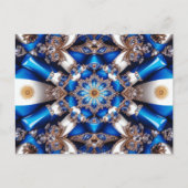 Postcard mit argentinischem Farbdesign Postkarte (Vorderseite)