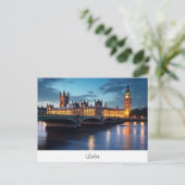 Postcard mit Big Ben, London. Postkarte (Stehend Vorderseite)