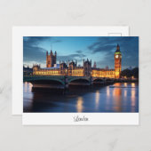 Postcard mit Big Ben, London. Postkarte (Vorne/Hinten)