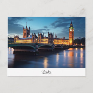 Postcard mit Big Ben, London. Postkarte