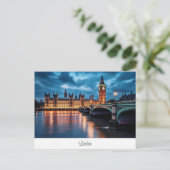Postcard mit Big Ben, London. Postkarte (Stehend Vorderseite)