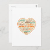 Postcard mit einer Word Cloud Postkarte (Vorne/Hinten)
