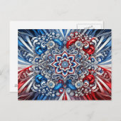 Postcard mit französischem Farbdesign Postkarte (Vorne/Hinten)