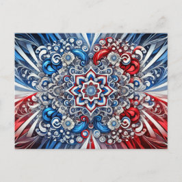 Postcard mit französischem Farbdesign Postkarte