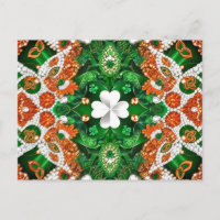 Postcard mit Irland Colors Design