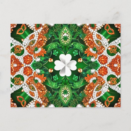 Postcard mit Irland Colors Design Postkarte (Vorderseite)