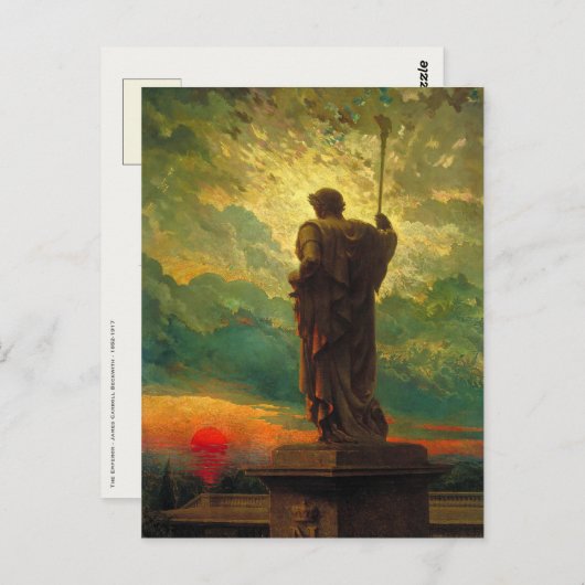 Postcard mit James Carroll Beckwith Painting Postkarte (Vorne/Hinten)