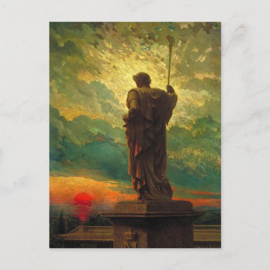 Postcard mit James Carroll Beckwith Painting Postkarte (Vorderseite)