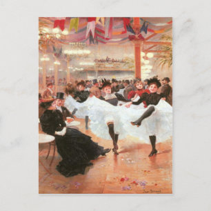 Postcard mit Jean-Beraud-Malerei Postkarte