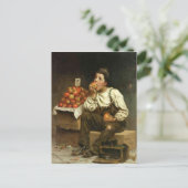 Postcard mit John George Brown-Malerei Postkarte (Stehend Vorderseite)
