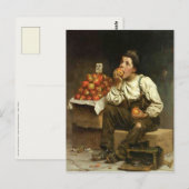 Postcard mit John George Brown-Malerei Postkarte (Vorne/Hinten)