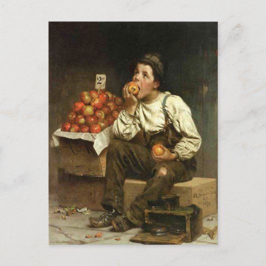 Postcard mit John George Brown-Malerei Postkarte (Vorderseite)