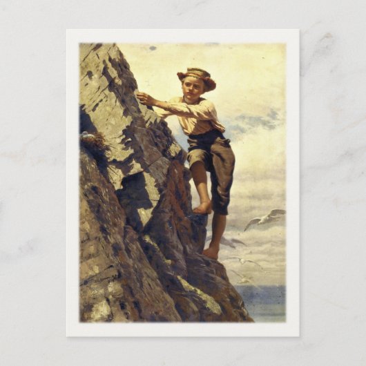 Postcard mit John George Brown-Malerei Postkarte (Vorderseite)