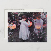 Postcard mit John Singer-Sängerin-Sängerin Postkarte (Vorne/Hinten)