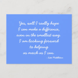 Postcard mit Kate Middleton Postkarte