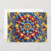 Postcard mit rumänischem Farbdesign Postkarte (Vorne/Hinten)