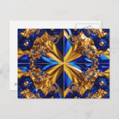 Postcard mit schwedischem Farbdesign Postkarte (Vorne/Hinten)