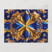 Postcard mit schwedischem Farbdesign Postkarte (Vorderseite)