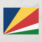 Postcard mit Seychelles Colors Design Postkarte (Vorderseite)