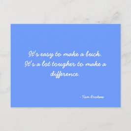 Postcard mit Tom Brokaw Postkarte