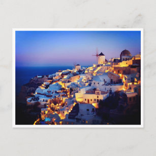 Postcard - Mittelmeer-Insel Santorin Postkarte
