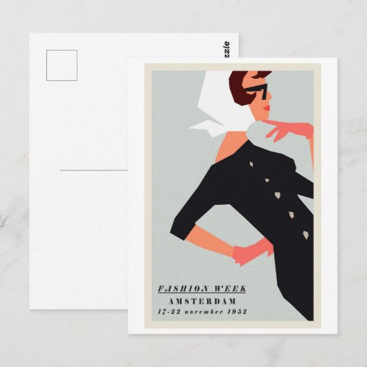 Postcard - Mode Week Amsterdam 1952 Postkarte (Vorne/Hinten)