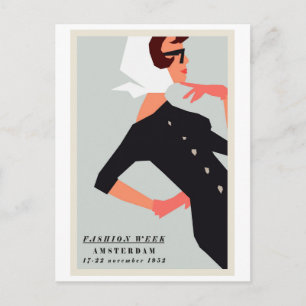 Postcard - Mode Week Amsterdam 1952 Postkarte