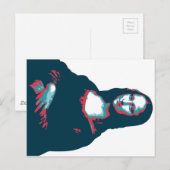 Postcard Mona Lisa Postkarte (Vorne/Hinten)