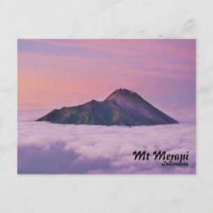 Postcard Mount Merapi Indonesien Postkarte