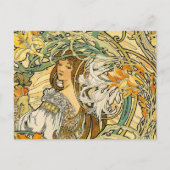 Postcard: Mucha - Language of Flowers Postkarte (Vorderseite)