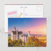 Postcard New Swan Stone Castle, Deutschland 德 國 ・  Postkarte (Vorne/Hinten)