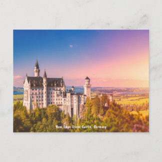 Postcard New Swan Stone Castle, Deutschland 德 國 ・  Postkarte