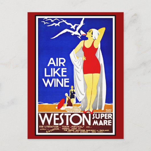 Postcard New York Gruß Vintag Postkarte (Vorderseite)