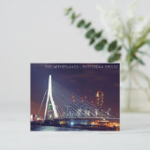 POSTCARD - NIEDERLANDE ROTTERDAM BRIDGE POSTKARTE (Stehend Vorderseite)