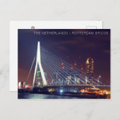 POSTCARD - NIEDERLANDE ROTTERDAM BRIDGE POSTKARTE (Vorne/Hinten)