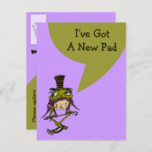 Postcard Niedlich habe ich den neuen Adress Pad Fr Ankündigungspostkarte (Vorne/Hinten)