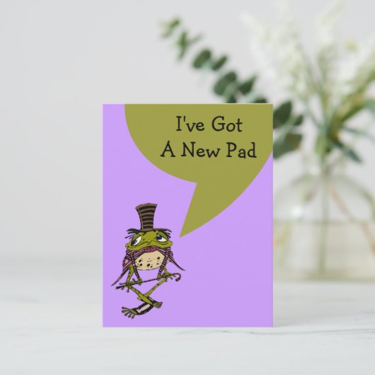 Postcard Niedlich habe ich den neuen Adress Pad Fr Ankündigungspostkarte (Stehend Vorderseite)