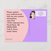 Postcard Niedlich habe ich den neuen Adress Pad Wi Ankündigungspostkarte (Rückseite)