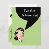 Postcard Niedlich habe ich den neuen Adress Pad Wi Ankündigungspostkarte (Vorne/Hinten)