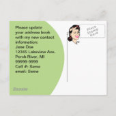 Postcard Niedlich habe ich den neuen Adress Pad Wi Ankündigungspostkarte (Rückseite)