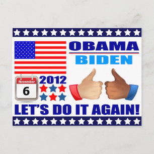 Postcard: Obama/Biden - Kalender - Machen Sie es n Postkarte